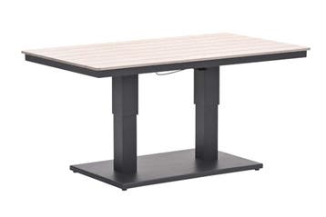 GI Cyprus up&down tuintafel 150x87 cm. - Carbon Black/Light, Verzenden, Nieuw, Rond, Overige materialen