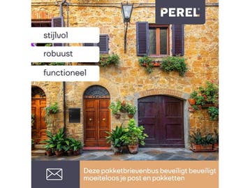 Perel Malmö - Pakketbrievenbus - Wandmontage - 2 sleutels -, Verzenden, Nieuw