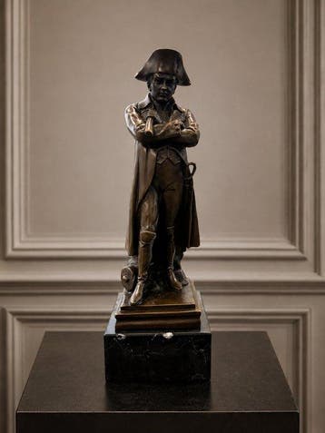sculptuur, Imposante Napoleon Bonaparte - 30.5 cm - Brons,