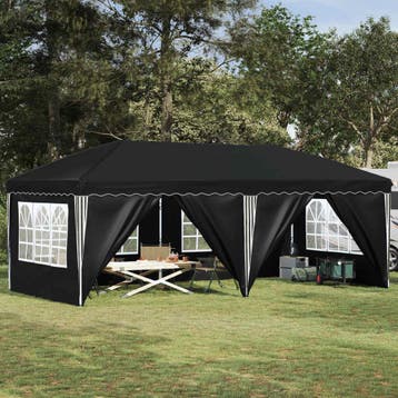 vidaXL Pop-up partytent 575 x 288 x 245 cm Antraciet, Verzenden, Nieuw, Partytent