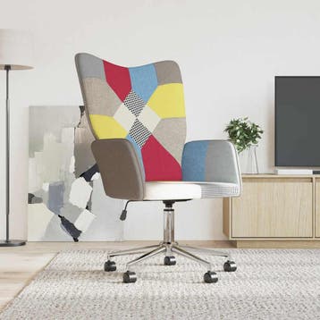 vidaXL Relaxstoel patchwork stof, Huis en Inrichting, Fauteuils, Verzenden, Nieuw