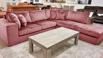 Hoekbank Loenen - hoekbanken - Roze, Nieuw, 150 cm of meer, Stof, 200 tot 250 cm