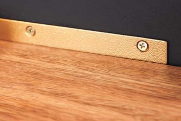 Moderne set van 2 wandplanken PURE NATURE 60cm goud, Ophalen of Verzenden, Nieuw
