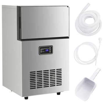vidaXL IJsblokjesmachine 45 kg / 24 u zilverkleurig, Witgoed en Apparatuur, Verzenden, Nieuw