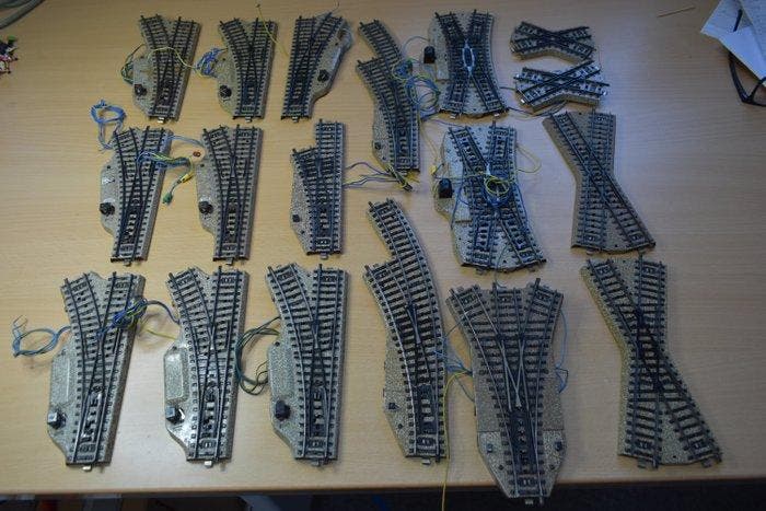 Märklin H0 - Model treinbevestiging (18) - Elektrische, Hobby en Vrije tijd, Modeltreinen | H0