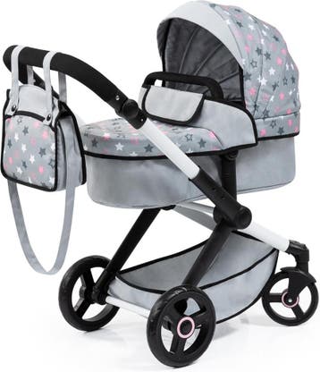 Roze Poppenwagen met tas | Verstelbaar | Laatste Stuk!, Ophalen of Verzenden, Nieuw, Overige typen