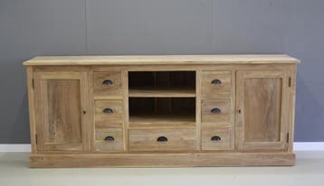 TV meubel 2 meter breed, 7 laden, Ophalen of Verzenden, Nieuw