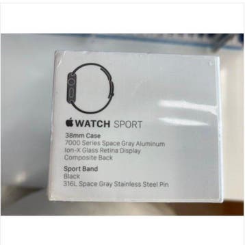 Apple Watch First Gen 38Mm Space Grey Alu - Computer - In, Nieuw