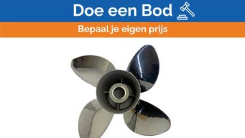 Bieden: Michigan Apollo 4-Blade Stainless Steel Propeller 1, Watersport en Boten, Ophalen of Verzenden, Nieuw