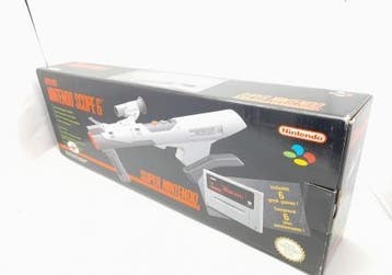SNES Nintendo Scope 6 LazerBlaster + Game + Receiver Box, Spelcomputers en Games, Spelcomputers | Nintendo Super NES, Ophalen of Verzenden