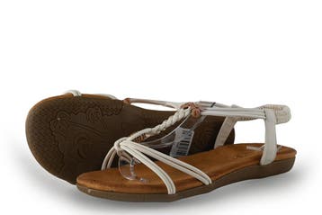 DSTRCT Sandalen in maat 37 Wit, Verzenden, Wit, DSTRCT, Sandalen of Muiltjes