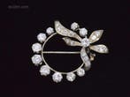 Gouden broche/hanger met diamanten, Ophalen, Nieuw