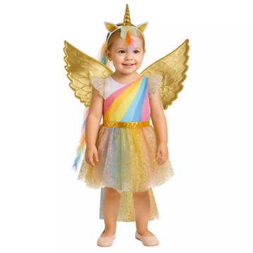 Kruzzel Unicorn eenhoornkostuum 110116 cm – jurk, vleug, Ophalen of Verzenden, Nieuw
