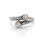 Ring - 18 karaat Roségoud, Zilver - 0.80ct. tw. Diamant, Nieuw