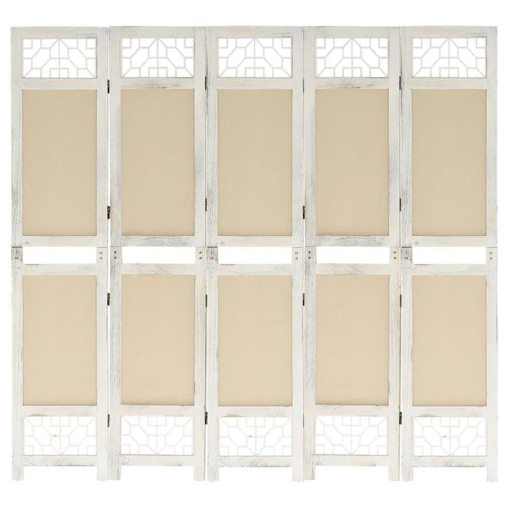 vidaXL Kamerscherm met 5 panelen 175x165 cm stof, Huis en Inrichting, Woonaccessoires | Kamerschermen, Nieuw, Verzenden