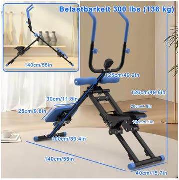 2-in-1 Fitness Steppe en Buiktrainer Opvouwbaar Thuisgebruik, Verzenden, Nieuw