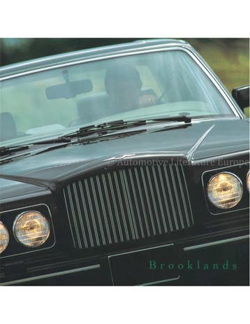 1992 BENTLEY BROOKLANDS BROCHURE ENGELS, Nieuw, Author