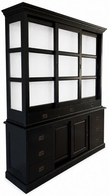 Buffetkast Kampen zwart 200 x 225cm, Huis en Inrichting, Ophalen of Verzenden, Nieuw