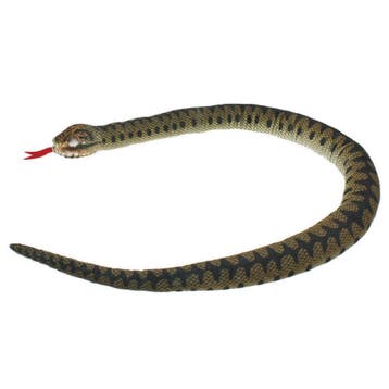 Adder slang knuffel - pluche - 150 cm - slangenknuffel, Verzenden, Nieuw