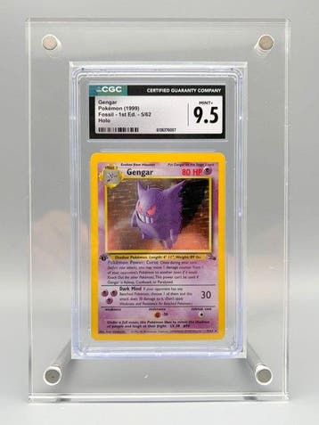 Pokémon Graded card - Gengar Holo, First edition - CGC 9.5 -, Nieuw