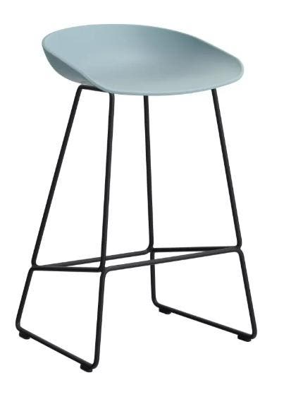 2dekans | HAY About a Stool AAS38 Barkruk - H 65 cm - Black, Huis en Inrichting, Barkrukken, Gebruikt, Ophalen of Verzenden