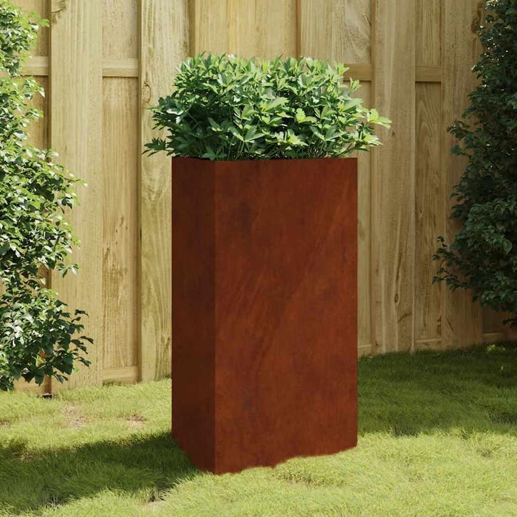 vidaXL Plantenbak 50x43x75 cm cortenstaal, Tuin en Terras, Bloembakken en Plantenbakken, Minder dan 60 cm, Nieuw, Metaal, Verzenden