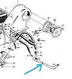 Koelwaterpijp gebruikt Volvo 419331-U Volvo Ama 140 B20, Gebruikt, Volvo