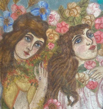 Franse school (XX) - Danzatrici, Antiek en Kunst