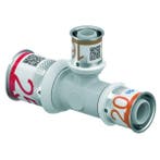 Uponor S-Press Plus PPSU perskoppeling Ø25x16x20 T-stuk, Verzenden, Nieuw
