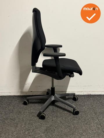 Giroflex 64 - Bureaustoel - Zwart/Antraciet - Refurbished, Werkplek, Ophalen of Verzenden, Gebruikt, Stoel