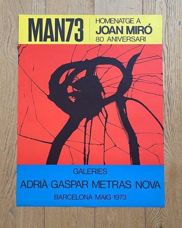 Joan Miró, MAN73 - MAN73 HOMENATGE A JOAN MIRÓ 80 ANIVERSARI