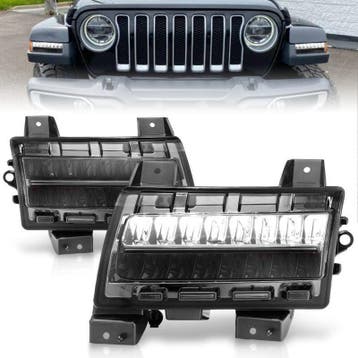 ANZO 2018-2021 Jeep Wrangler LED Side Markers Chrome Housing, Ophalen of Verzenden, Nieuw