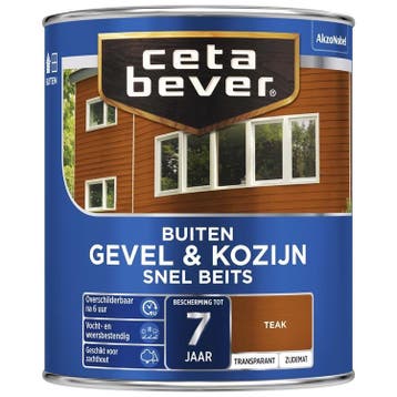Cetabever Gevel & Kozijn snel beits dekkend zijdemat - ra..., Doe-het-zelf en Verbouw, Verf, Beits en Lak, Overige kleuren, Nieuw