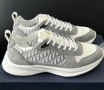 Dior B25 Oblique Runner Sneaker | Grey, Overige kleuren, Nieuw, Ophalen of Verzenden, Sneakers of Gympen