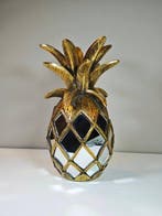 Decoratief ornament - Gouden Ananas-Spiegel - 25 cm