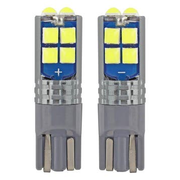 T10 LED - CANBUS - 10 SMD - 12/24V - Wit - 2 stuks, Ophalen of Verzenden, Nieuw