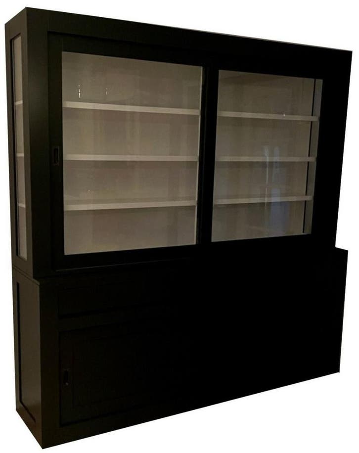 Design buffetkast antraciet Petten 220cm, Huis en Inrichting, Kasten | Buffetkasten, Ophalen of Verzenden