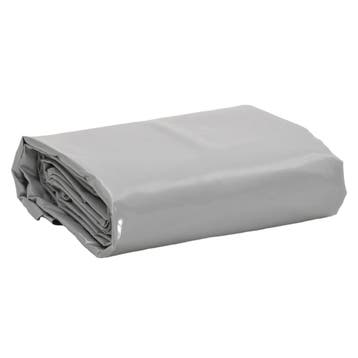 vidaXL Dekzeil 650 g/m² 3x3 m grijs, Verzenden, Nieuw