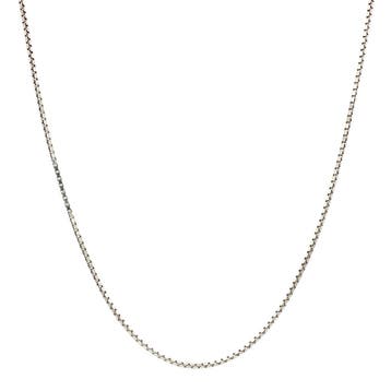 Witgouden lengtecollier venetiaan 39 cm 14 karaat, Verzenden, Zo goed als nieuw, Goud