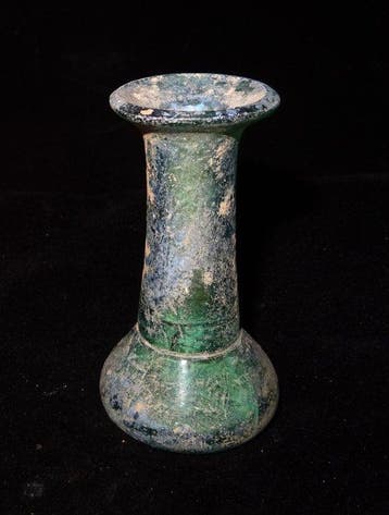Oud-Romeins - Romeinse fles van irisglas - 1e / 2e eeuw na