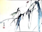 De heilige mantis - Papier, rijstpapier, traditionele