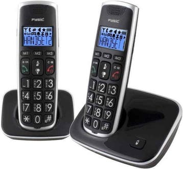 Huistelefoon senioren - Senioren telefoon - Vaste lijn - Zwa, Verzenden, Zo goed als nieuw