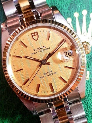 Tudor - Prince Oysterdate - GOLD LINEN DIAL - Zonder
