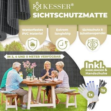 Balkonscherm - Balkondoek - Privacydoek - Zichtbreeknet - Zi, Verzenden, Zo goed als nieuw