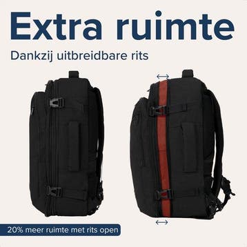 2dekans | TRVLMORE Reistas - 25L Rugzak - Handbagage -, Ophalen of Verzenden, Zo goed als nieuw