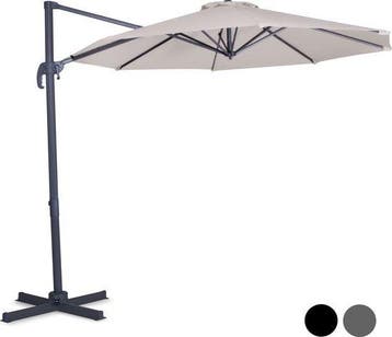 2dekans | VONROC Zweefparasol – Kantelbaar & Incl., Ophalen of Verzenden, Zo goed als nieuw