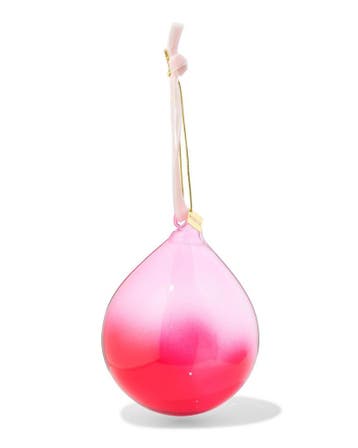 HEMA Kerstbal 8cm glas gradient rood-roze laag geprijsd, Verzenden, Nieuw