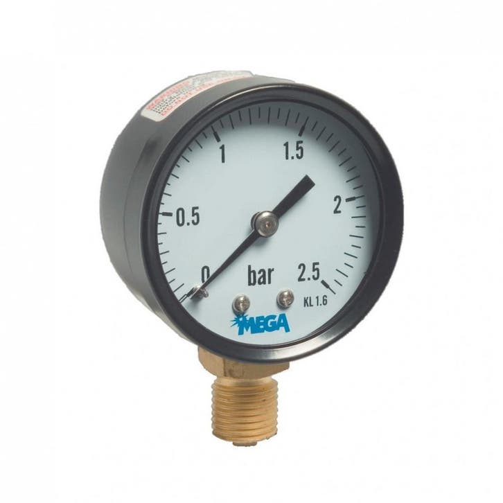 Manometer voor zandfilters 0 - 2,5 bar (1/4” aansluiting), Tuin en Terras, Zwembad-toebehoren, Ophalen of Verzenden