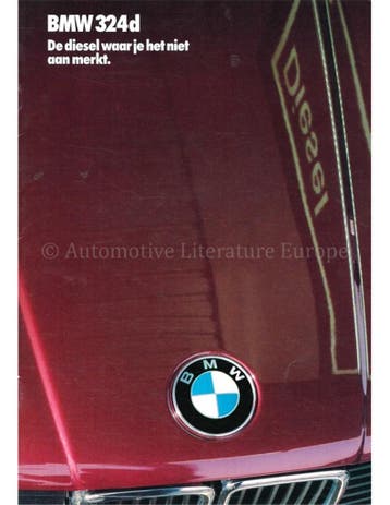 1985 BMW 3 SERIE DIESEL BROCHURE NEDERLANDS, Boeken, Nieuw, BMW, Author