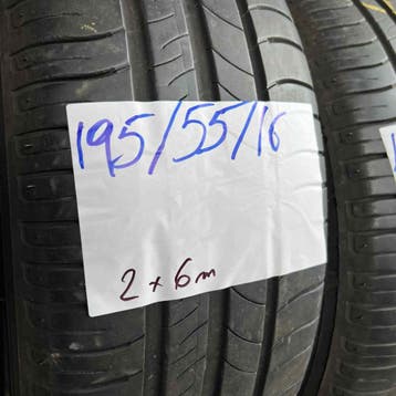 4 x Michelin Energy Saver 195-55-16 Zomerbanden 6mm, Auto-onderdelen, Banden en Velgen, Gebruikt, 16 inch, Ophalen of Verzenden